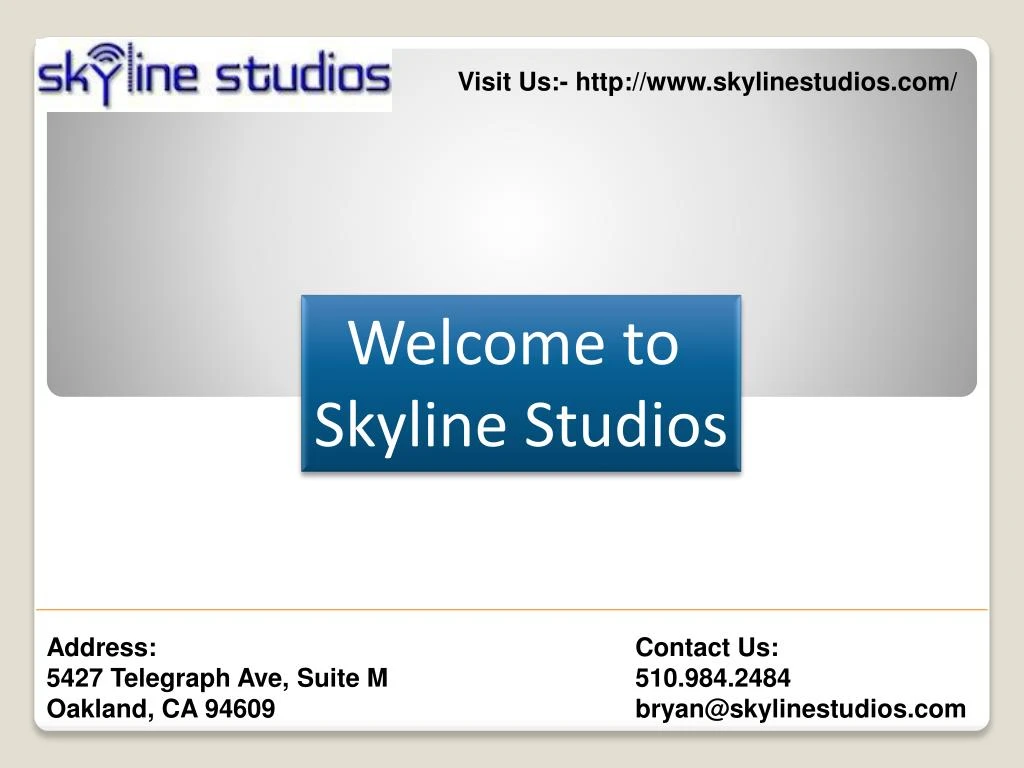 visit us http www skylinestudios com