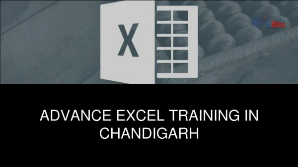 Advance ExcelTraining in chandigarh