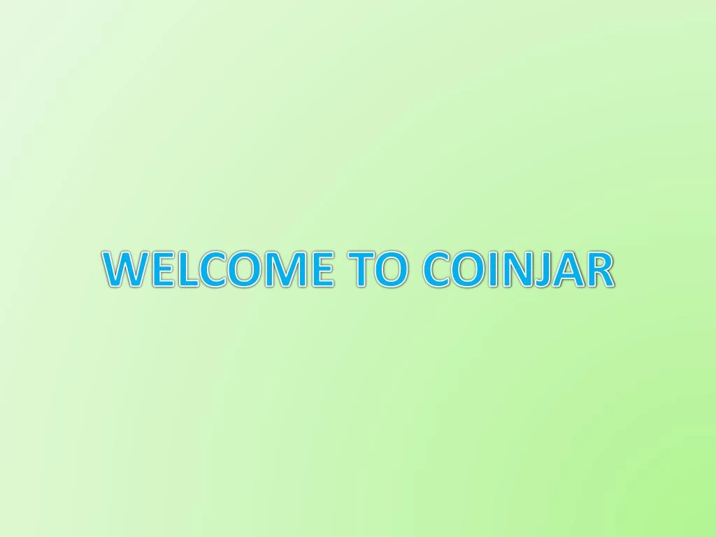 welcome to coinjar