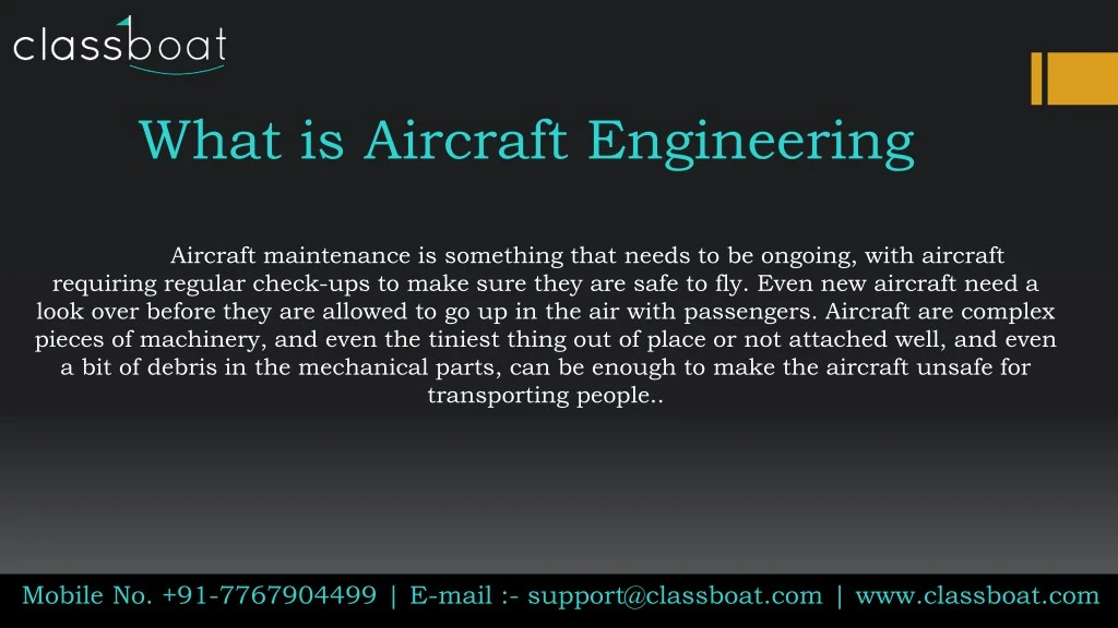 what is aircraft engineering