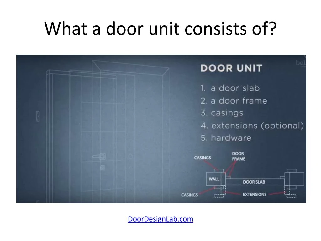 what a door unit consists of