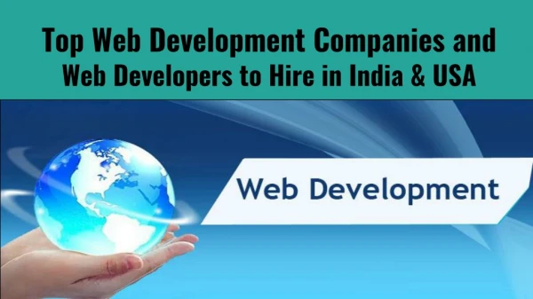 Top Web Development Companies In India & USA