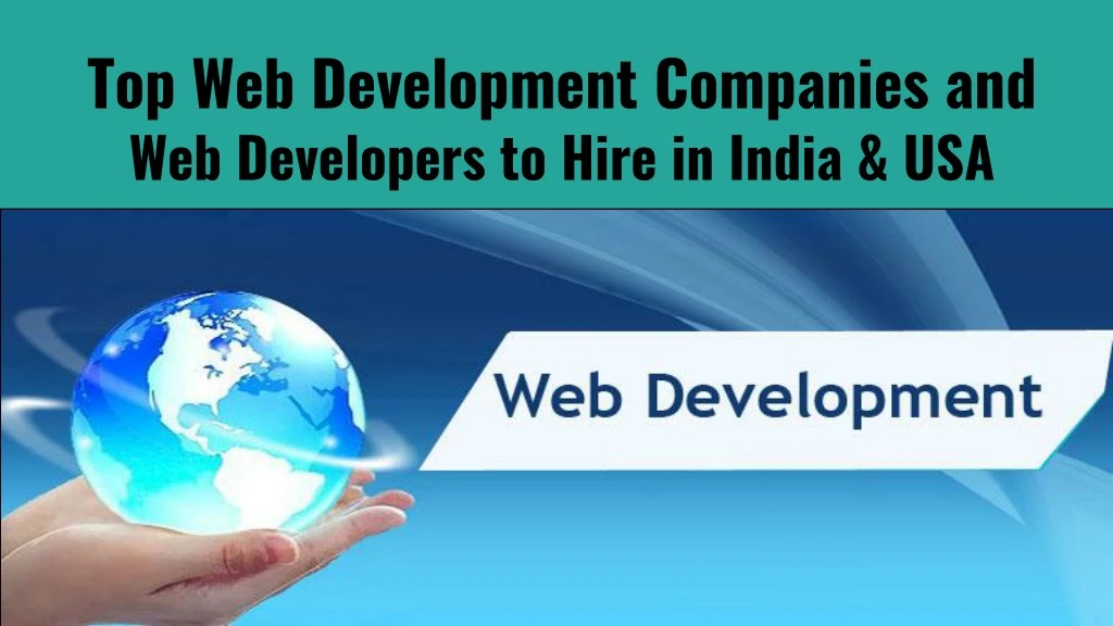 top web development companies and web developers