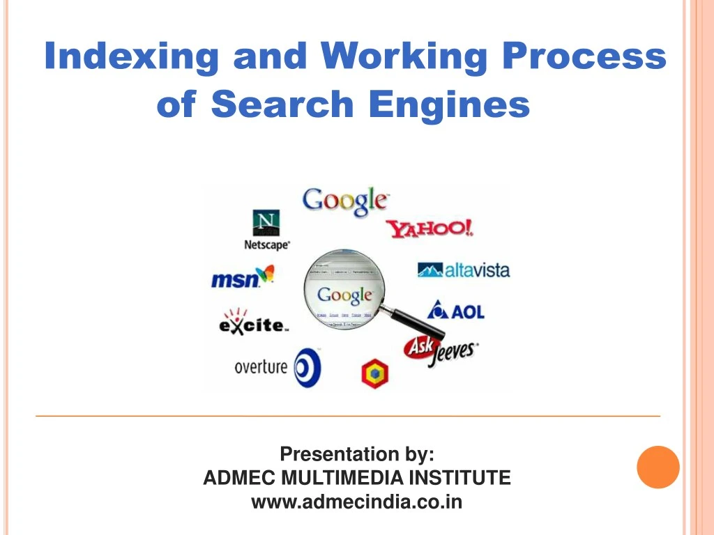 indexing and working process of search engines