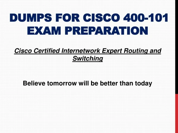 Cisco 400-101 Exam Questions Answers PDF | Verified Cisco 400-101 Exam Dumps with Guaranteed Success