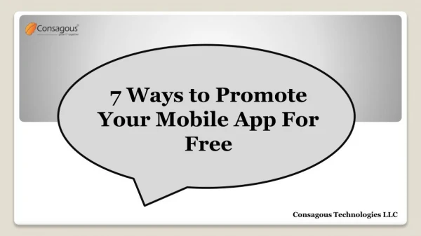 7 Ways to Promote Your Mobile App For Free