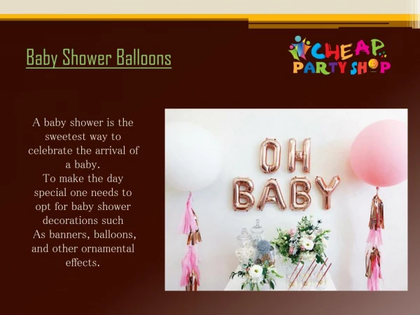 baby shower balloons