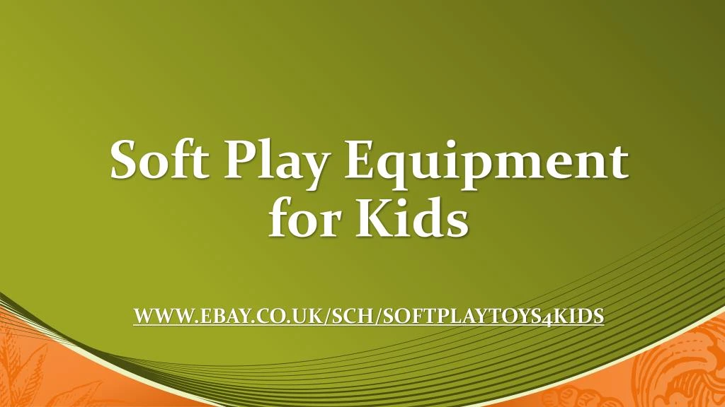 soft play equipment for kids