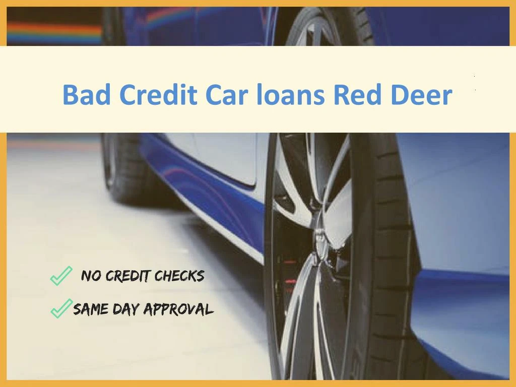 bad credit car loans red d eer