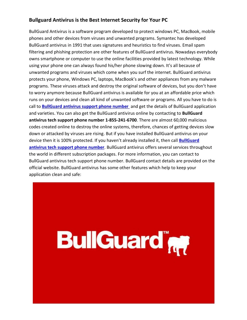 bullguard antivirus is the best internet security