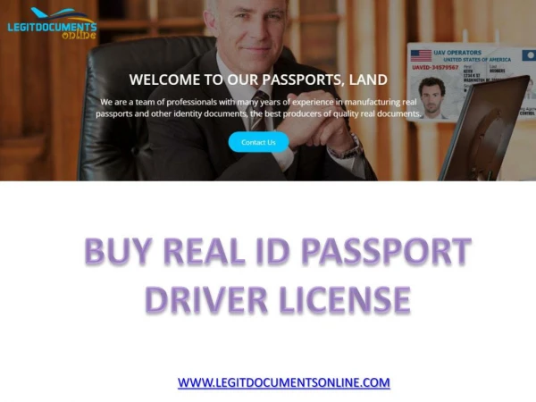 Buy real passport visa id card driver license green card