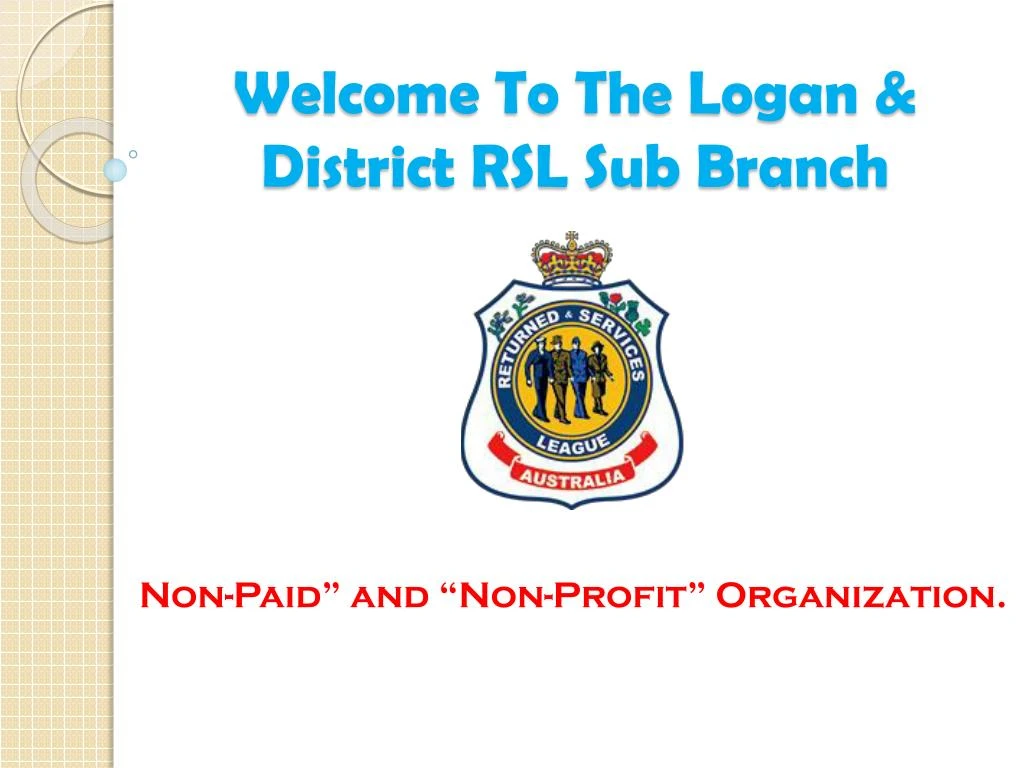 welcome to the logan district rsl sub branch