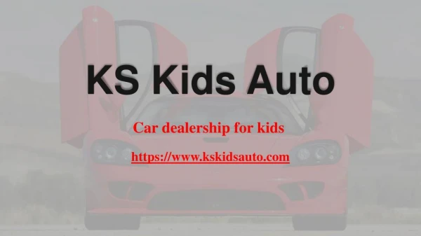 1:14 Scale R/C LaFerrari with Opening Doors | KS Kids Auto