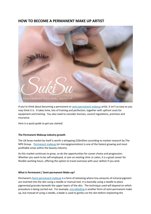 Permanent natural makeup by Suki Su