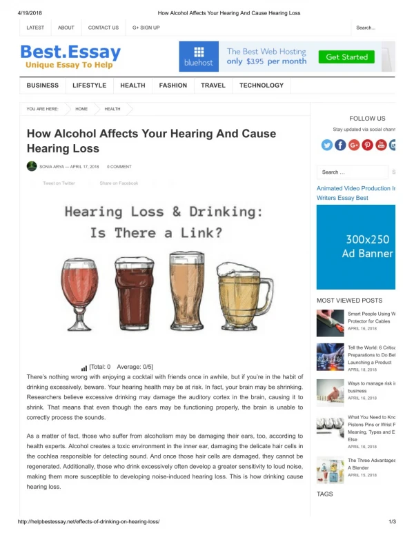 How Alcohol Affects Your Hearing And Cause Hearing Loss