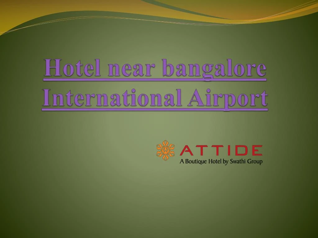 hotel near bangalore international airport