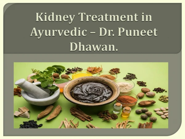 kidney treatment in ayurveda