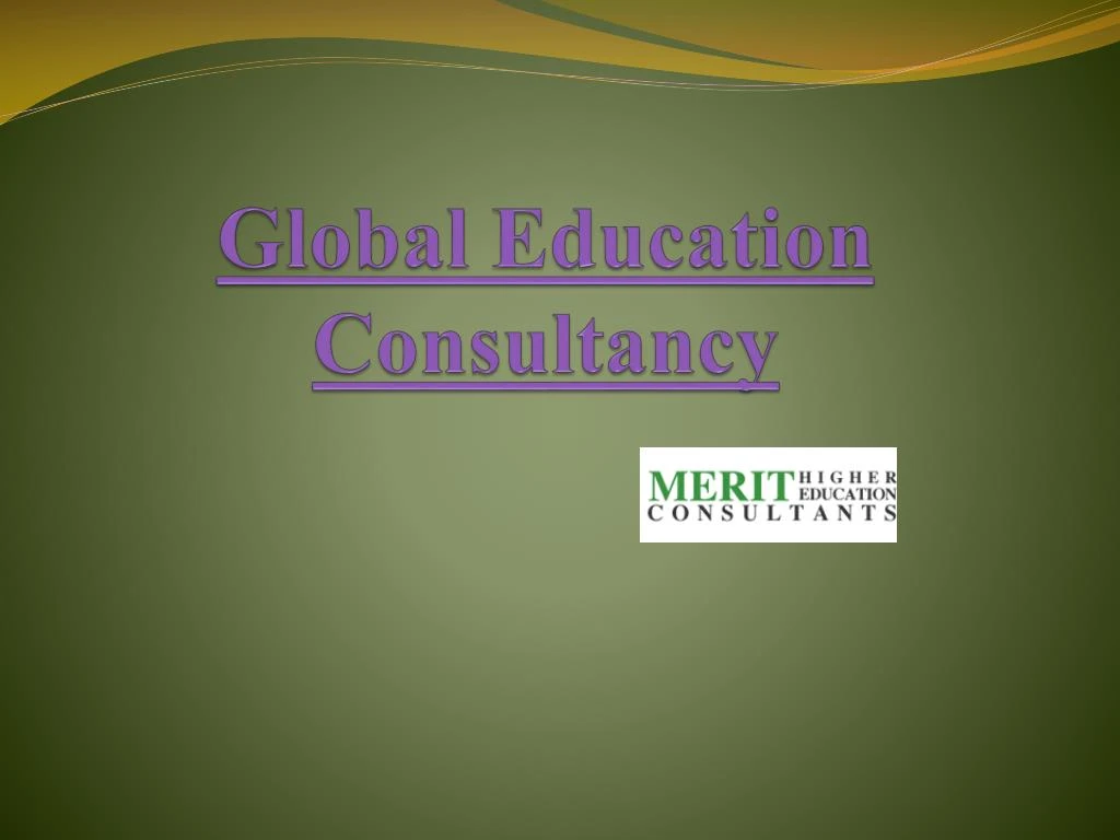 global education consultancy