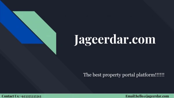Pakistan houses for sale - Jageerdar.com