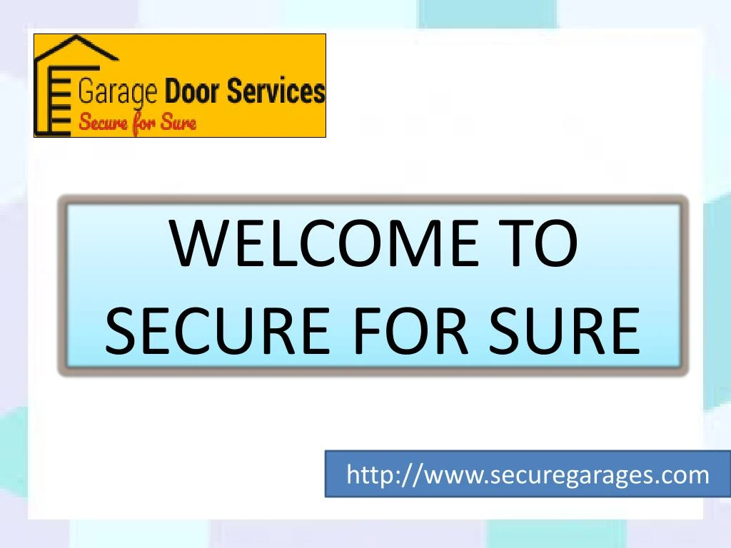 welcome to secure for sure