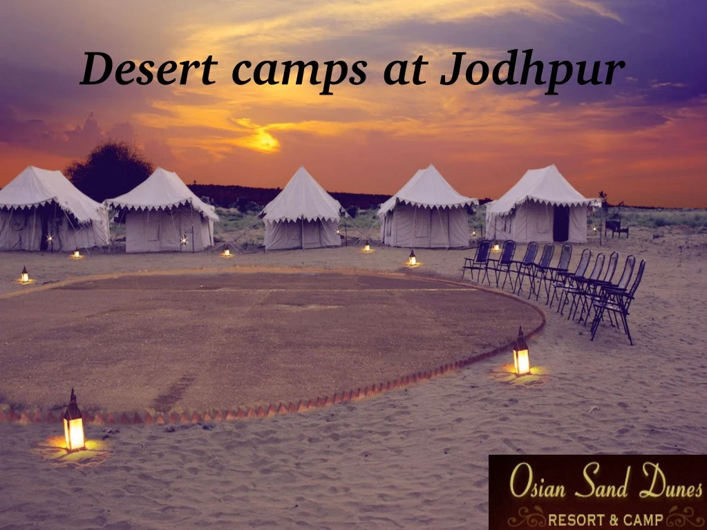 desert camps at jodhpur