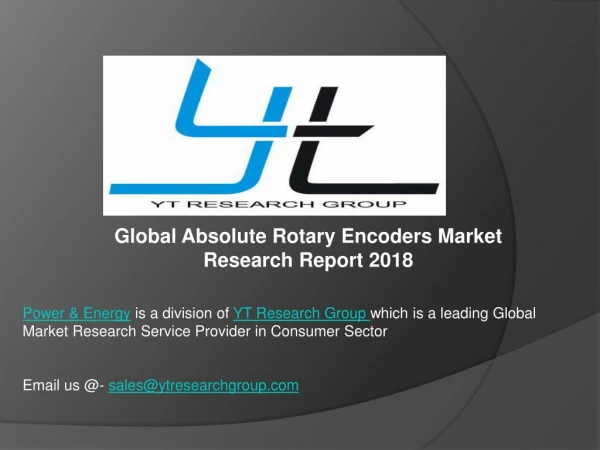 Global Absolute Rotary Encoders Market Research Report 2018