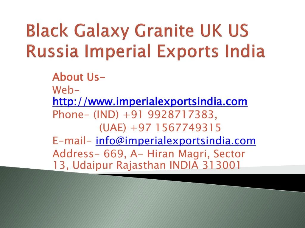 black galaxy granite uk us russia imperial exports india