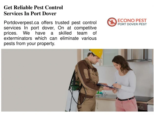 Pest Control Services Port Dover