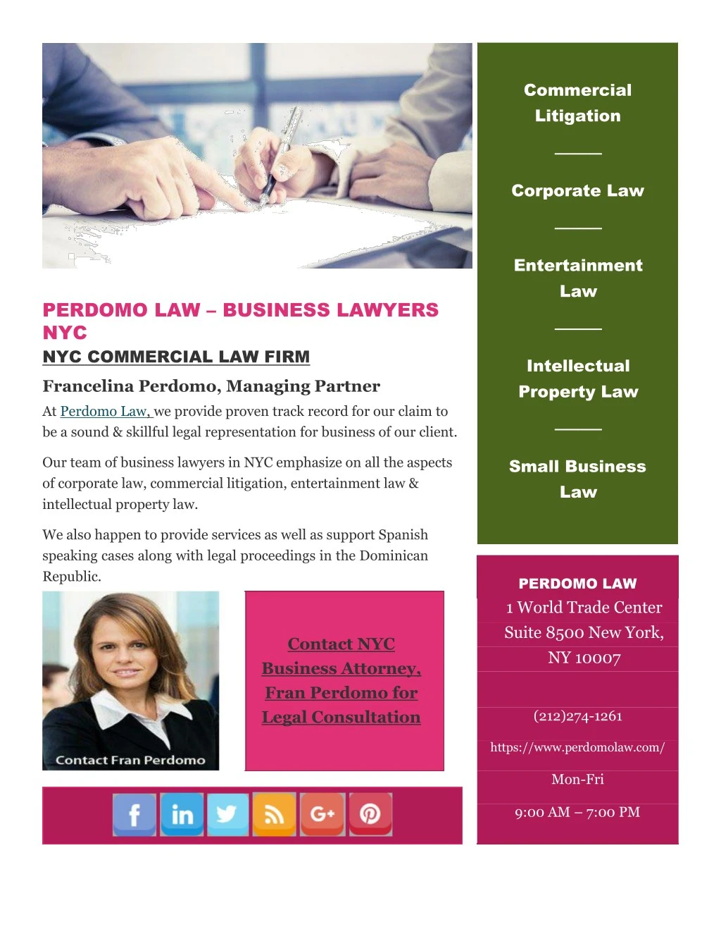 perdomo law business lawyers nyc nyc commercial