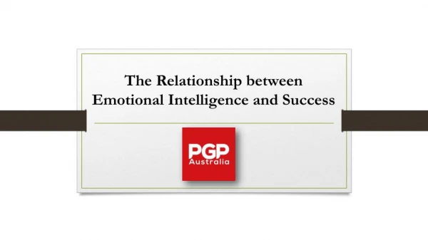 The Relationship between Emotional Intelligence and Success - Premium Graduate Placements