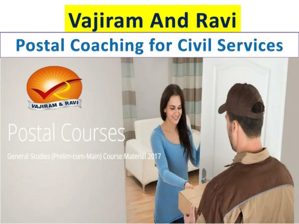 Vajiram and Ravi-Postal coaching for civil services