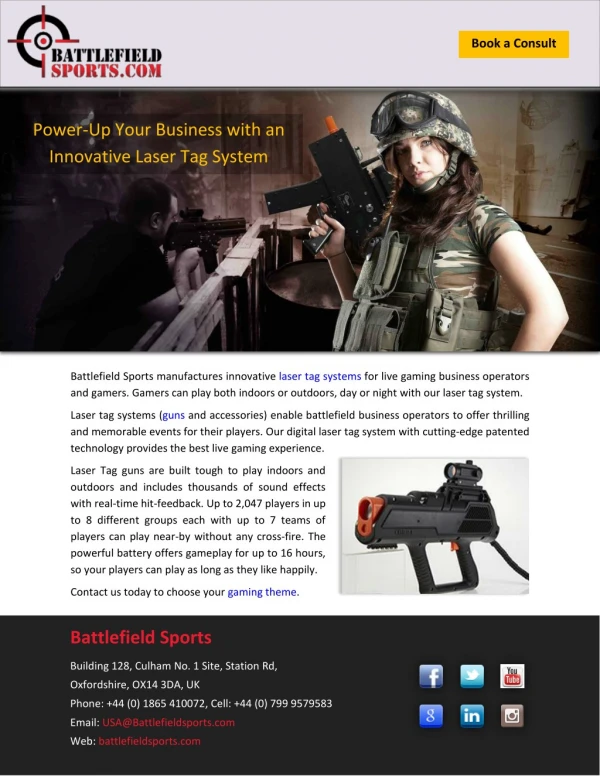 Power-Up Your Business with an Innovative Laser Tag System