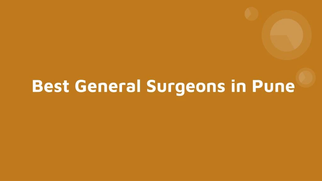 best general surgeons in pune