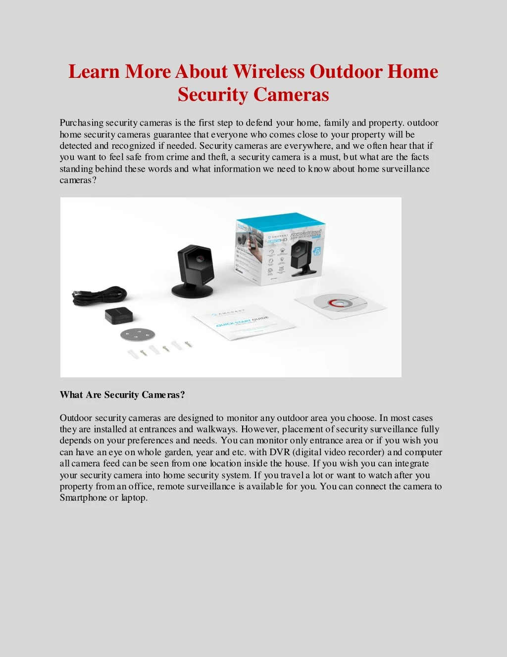 learn more about wireless outdoor home security