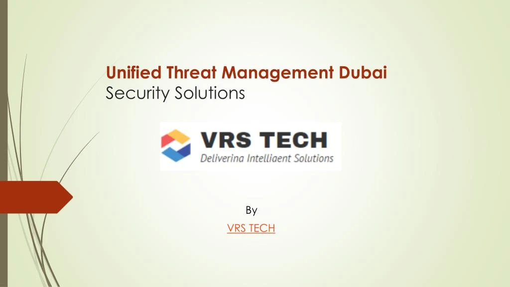 unified threat management dubai security solutions