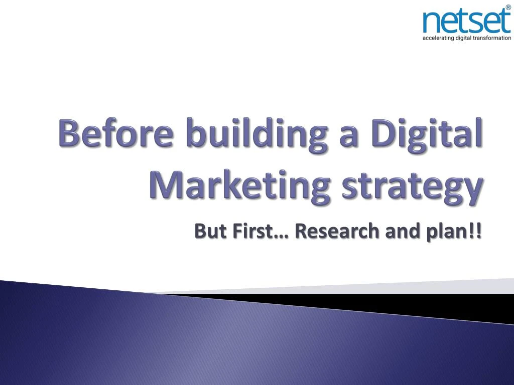 before building a digital marketing strategy