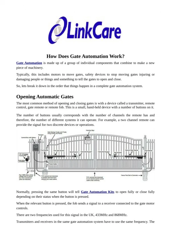 How Does Gate Automation Work?