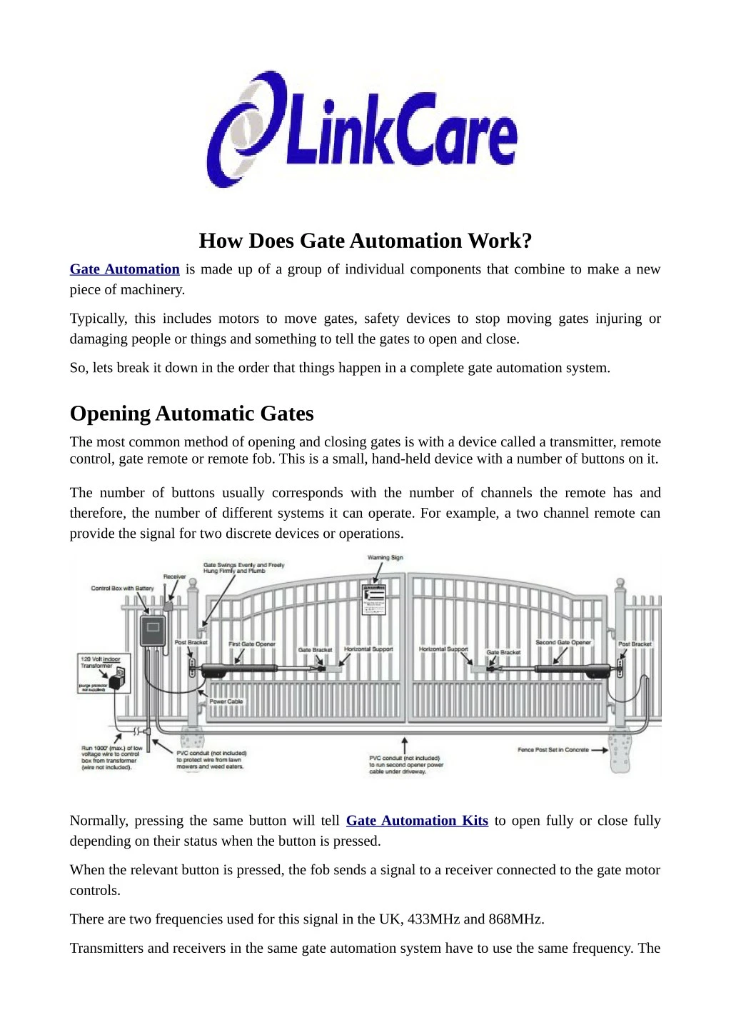 how does gate automation work