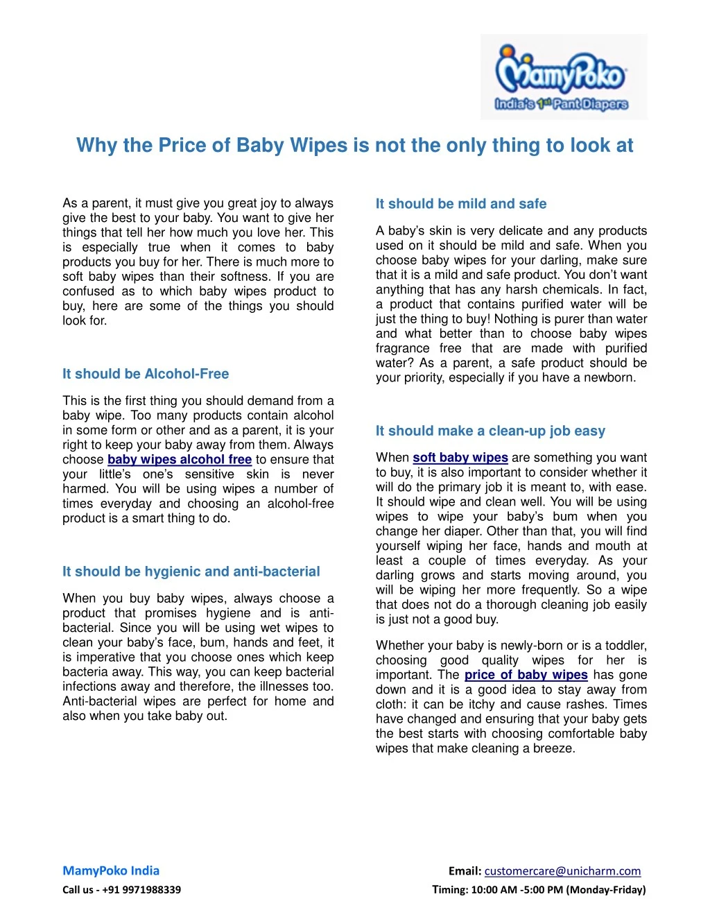 why the price of baby wipes is not the only thing