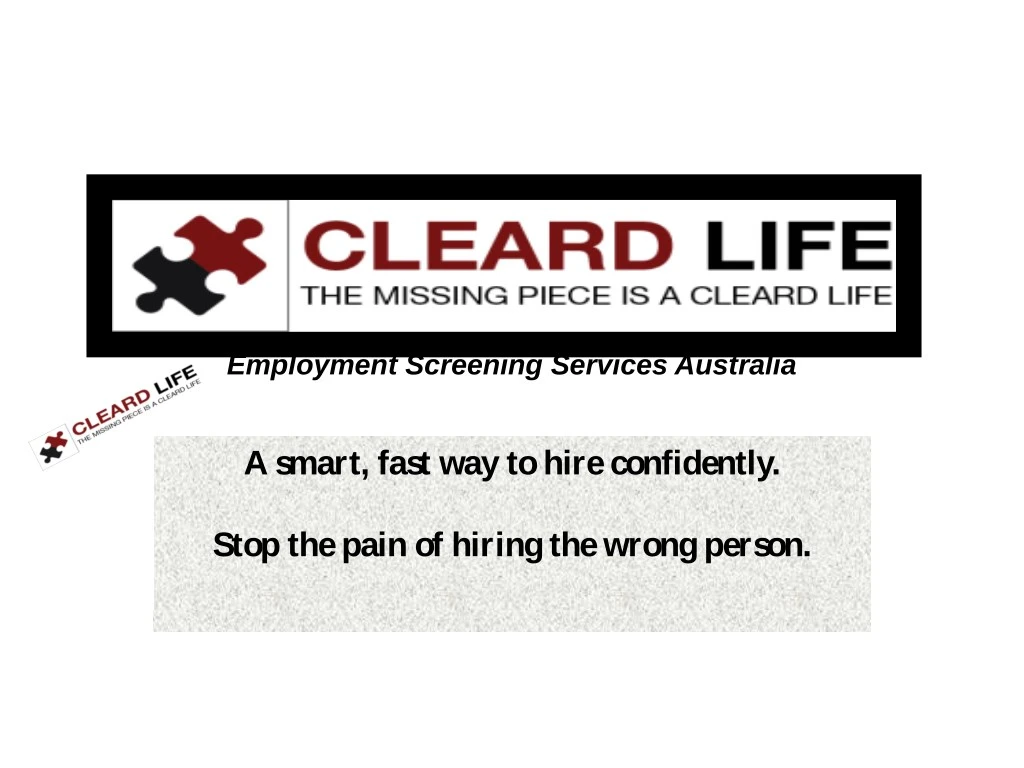 employment screening services australia