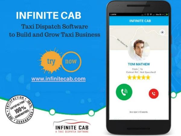 Infinite Cab Taxi Software helps to build and to grow taxi business
