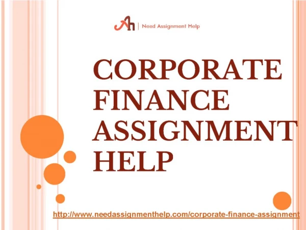 Corporate Finance Assignment Help