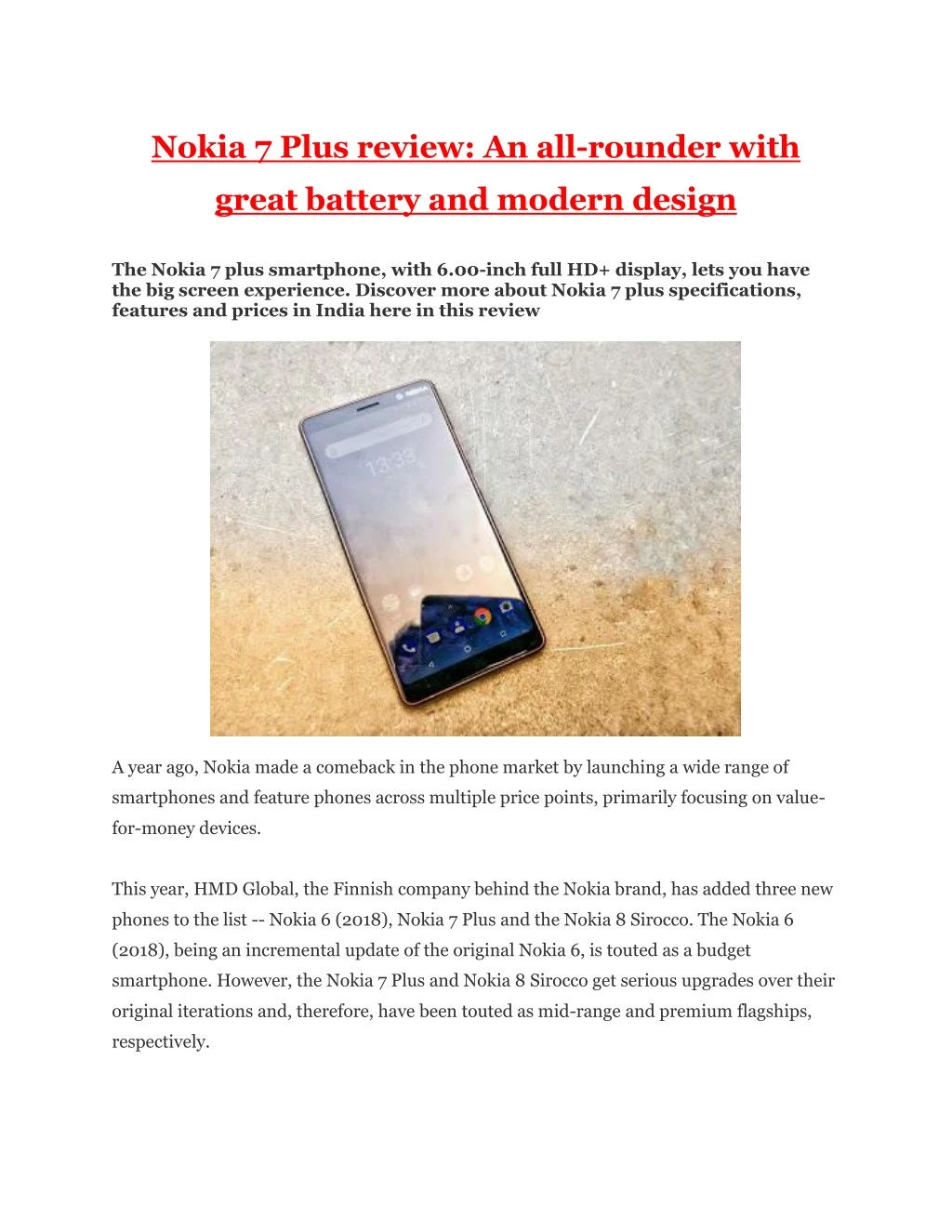 nokia 7 plus review an all rounder with