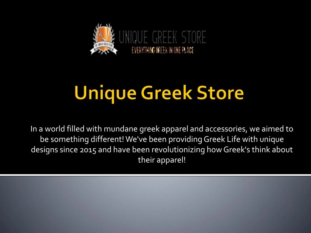 unique greek store