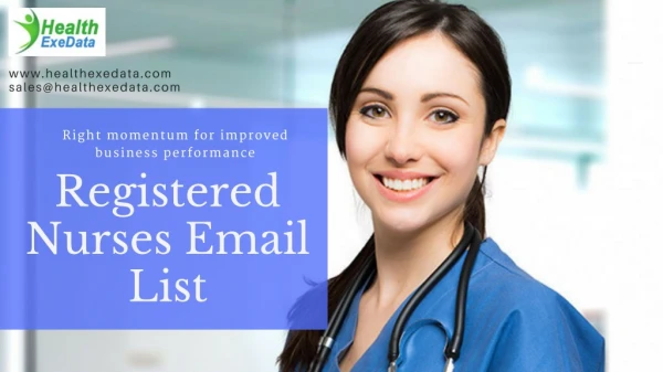 Registered Nurses Email List | State Licensed Nurses Mailing Lists