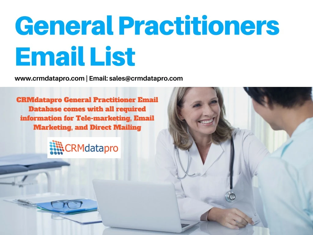 general practitioners email list www crmdatapro