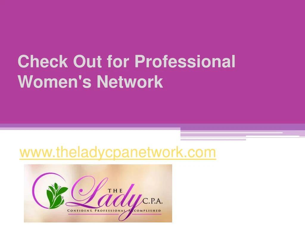 check out for professional women s network