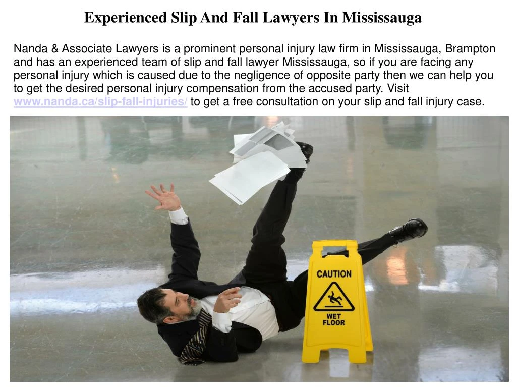 experienced slip and fall lawyers in mississauga