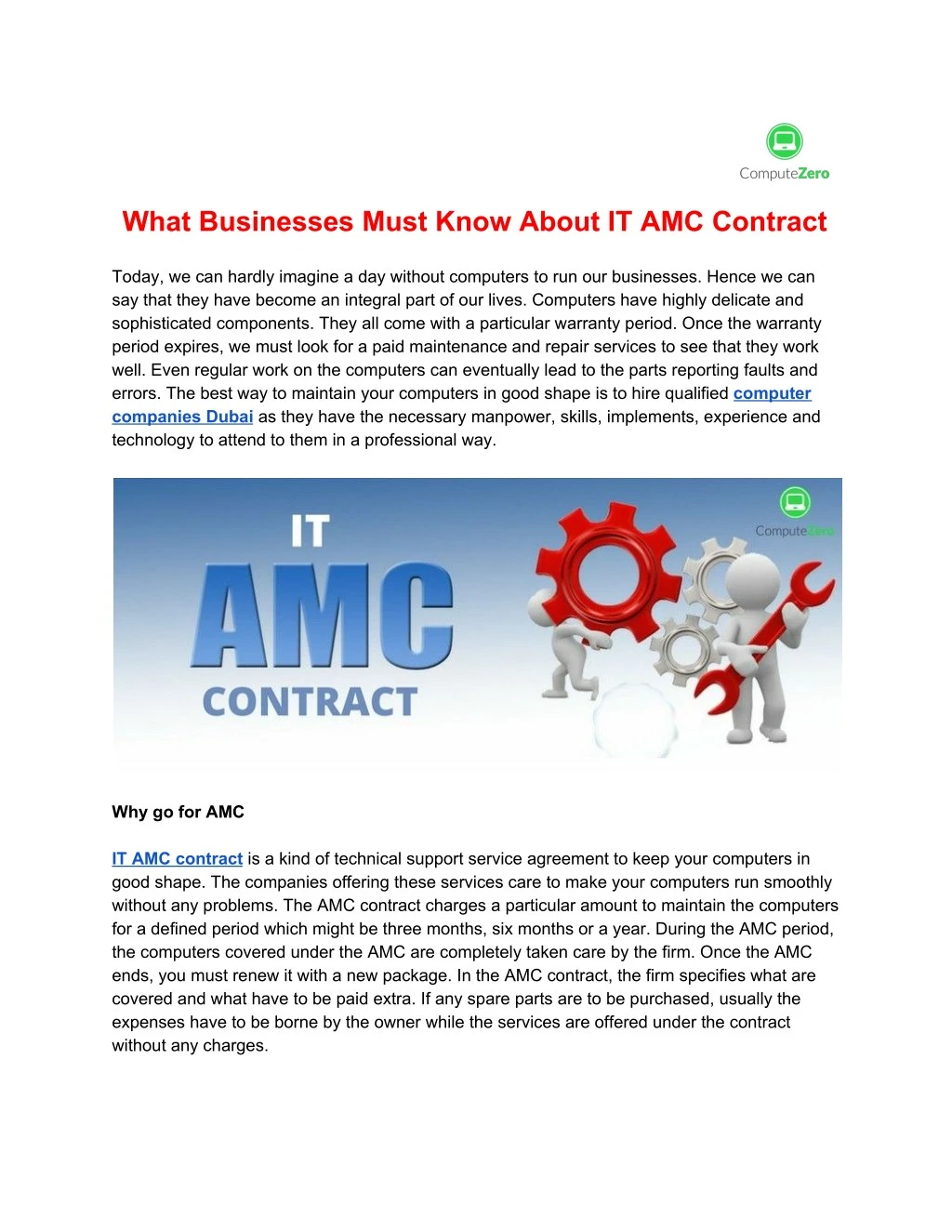 what businesses must know about it amc contract