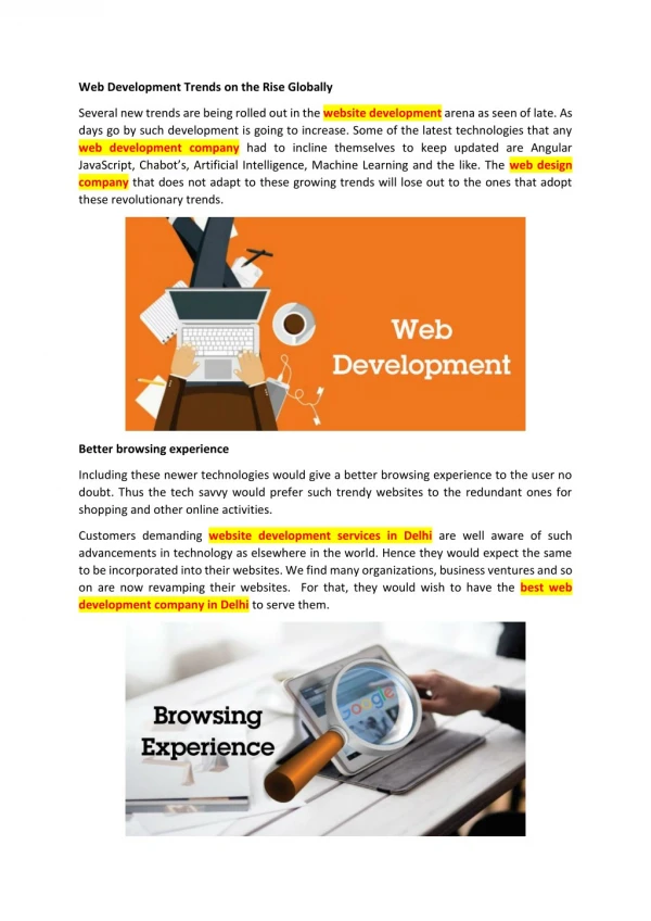 web development trends on the rise globally
